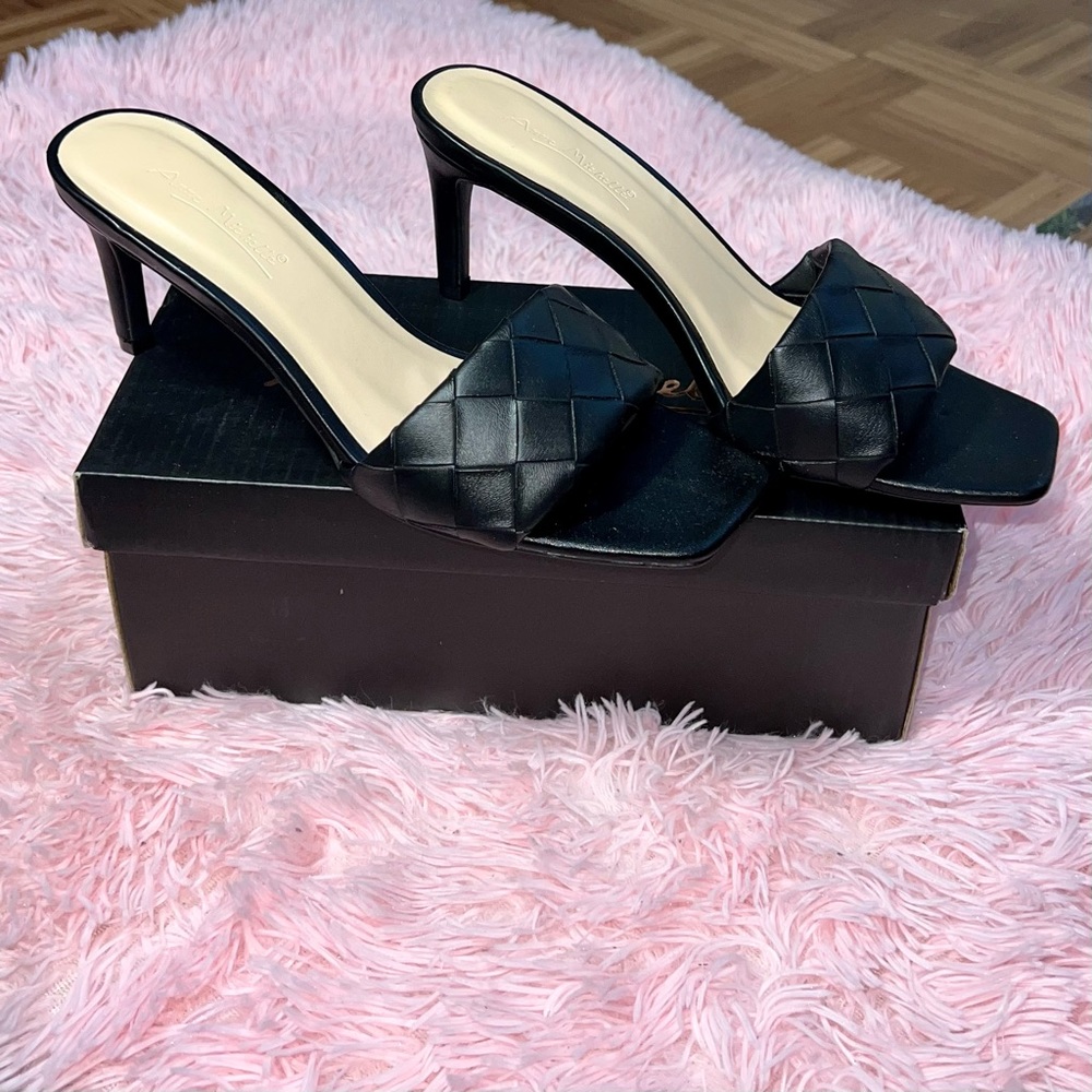 Black Heels Open Toe
